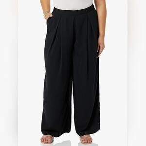 MAKING THE CUT Women's Palazzo Pant with Back Elastic Size Medium Black